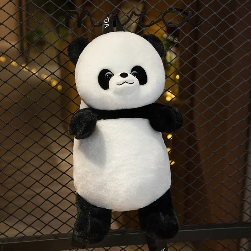 Panda Mochila de pelúcia para bebê Kawaii Animal Schoolbag, bonecas de pelúcia macia, presentes de aniversário e Natal de alta qualidade