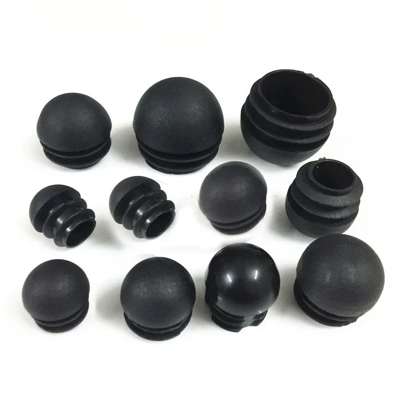 Plastic Round Pipe Plug Tube End Caps Non Slip Chair Leg Foot Dust Cover Floor Protector Pad Furniture Accessories