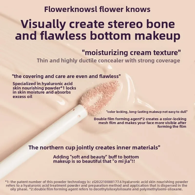 Flower Window Set Midsummer Fairytales Aufhellender Concealer unter dem Augen-Make-up, natürliche Abdeckung, leichtes Highlighter-Stick-Set