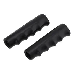 2Pcs Wheelbarrow Rubber Handles, Round Tubes Black Replacement Universal Handles PVC Anti-slip Handle Cover Industrial Tool Part