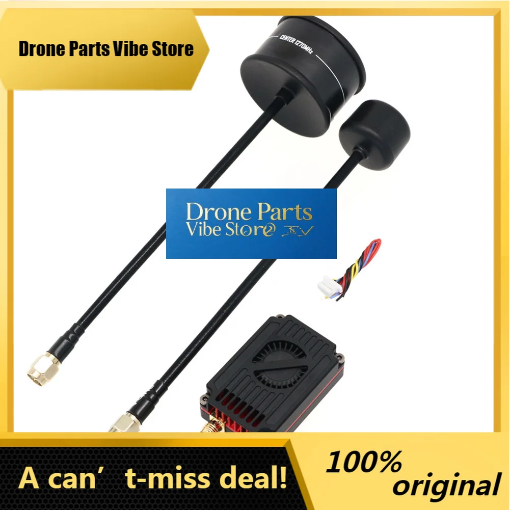 

Drone PartsRUSHFPV 1.3G 3.3G VTX Video Transmitter Dual Band 2.5W VTX High Power Audio Module With SMA Antenna For Long Range FP