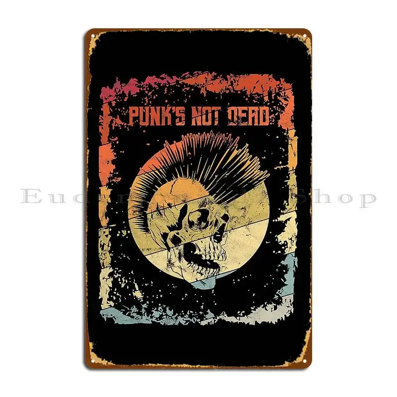 Mens Punk S Not Dead Punk Rock Punker Metal Sign Cave Painting Custom Poster Custom Tin Sign Poster