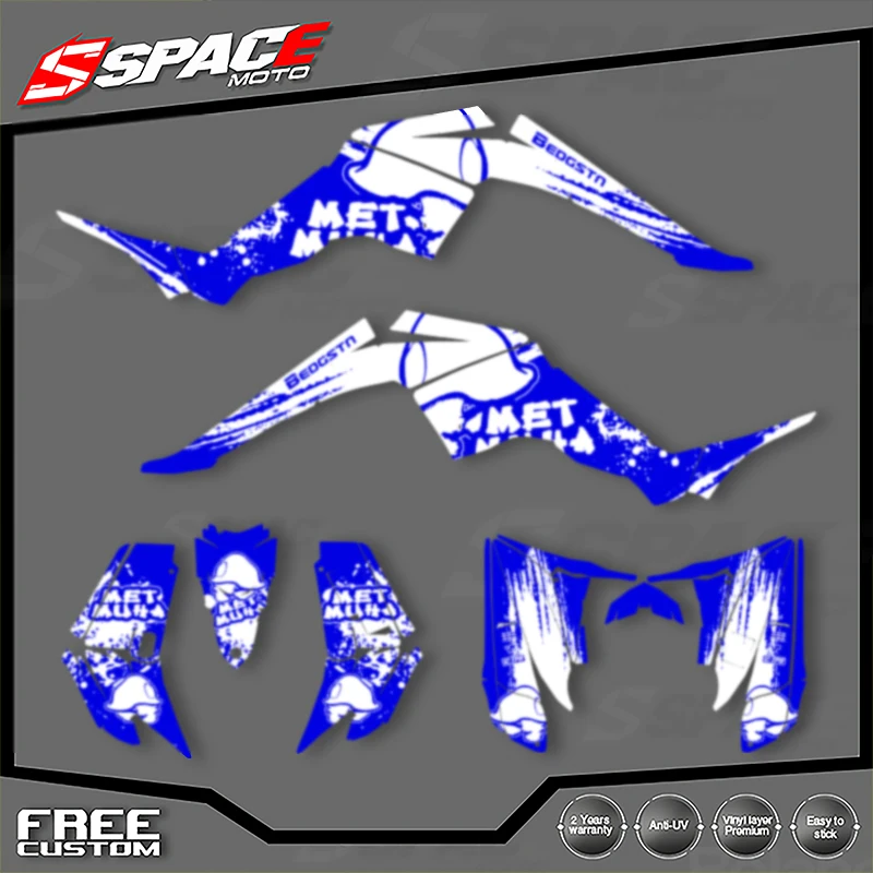

SPACE Custom Motorcycle Graphics For YAMAHA 2004 2005 2006 2007 2008 2009 2010 2011 2012-2014 RAPTOR 350Decal Stickers Kits 004
