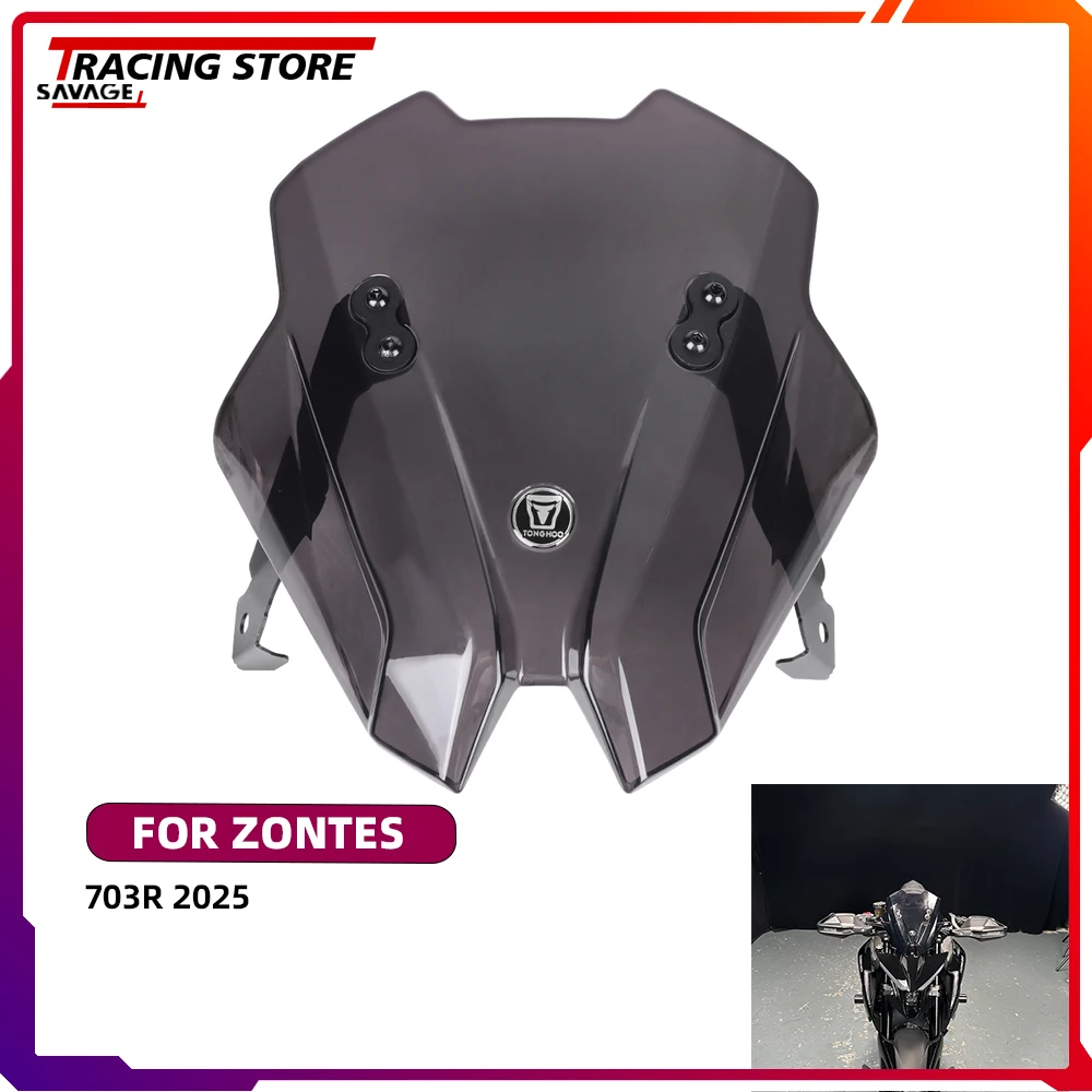 

Motorcycle Accessories Front Fairing Windscreen Windshield Fly Wind Deflector Screen For ZONTES 703R ZT703R ZT 703R 703 R 2025