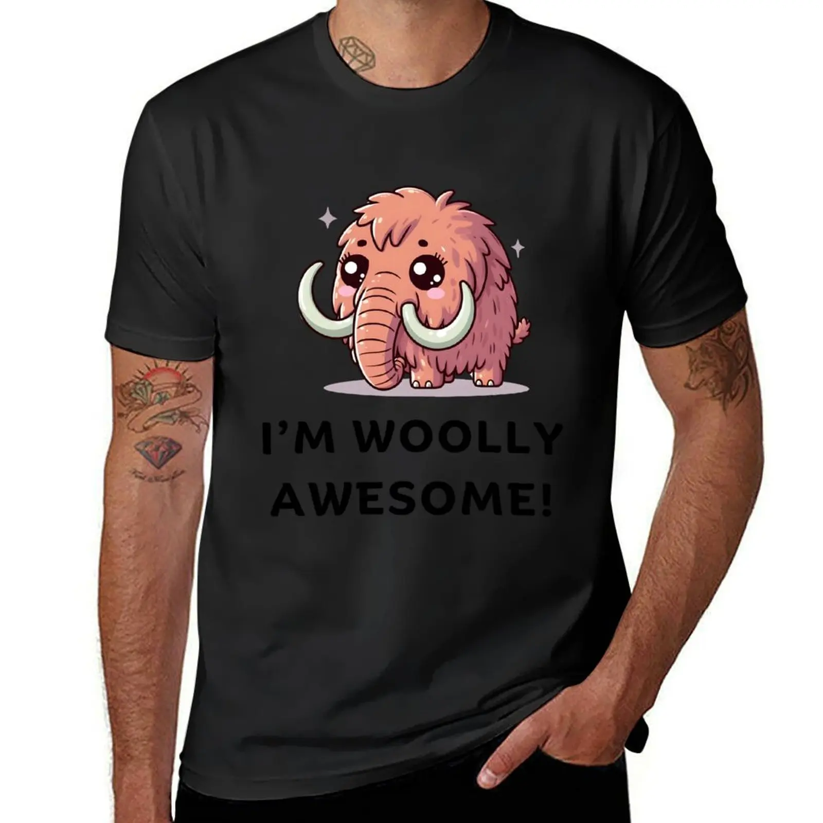 I'm Woolly Awesome, Funny Wooly Mammoth, Cute Woolly Mammoth, Kawaii Woolly Mammoth Awesome T-Shirt