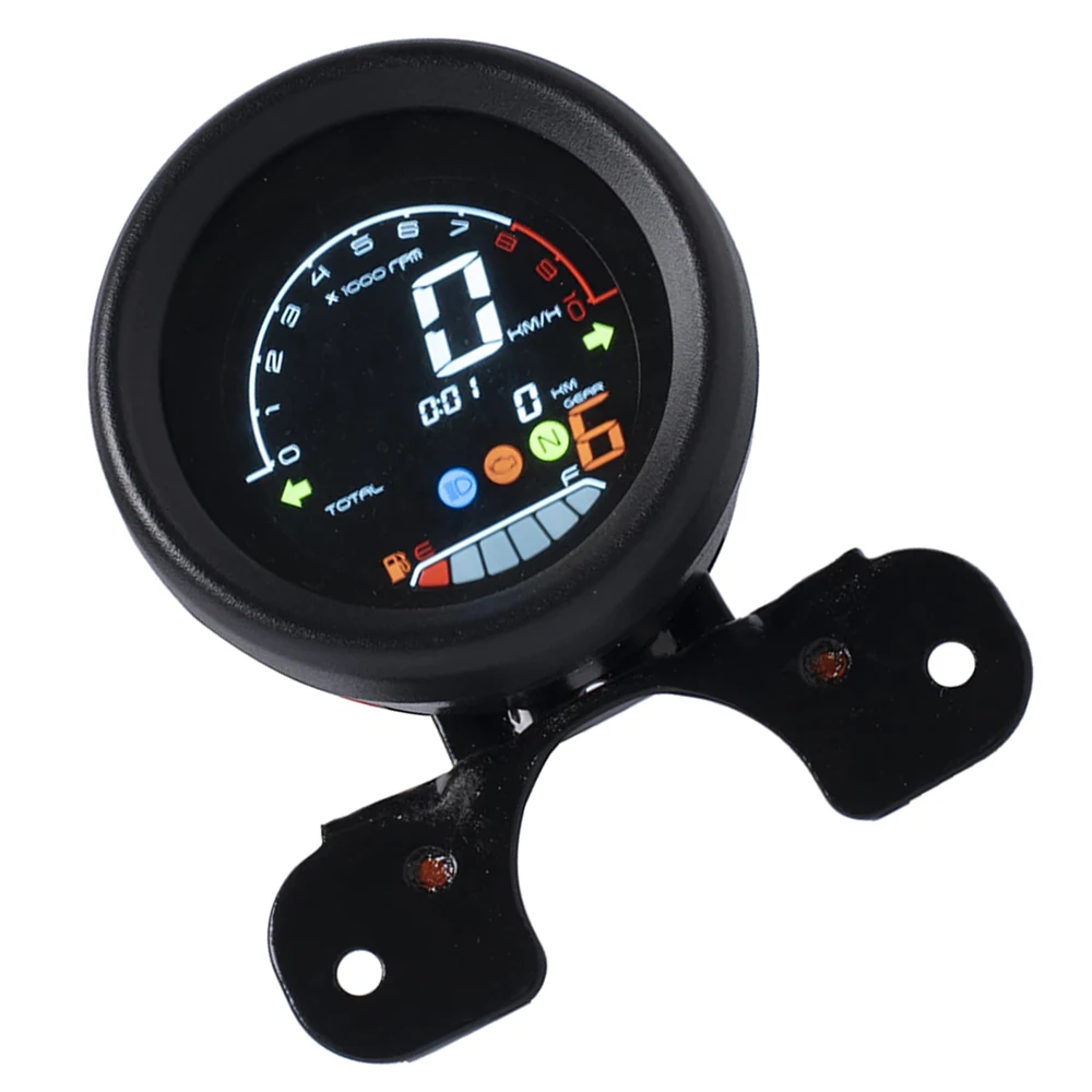 Digital Motorcycle Speedometer Odometer 6 Gear Speedo Meter Universal For Scooter Yamaha KTM Exc Lcd