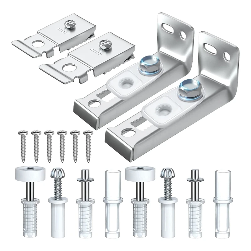 

2Set Bi-Fold Closet Door Hardware Repair Kits Stainless Steel Barn Door Hardware Dropship