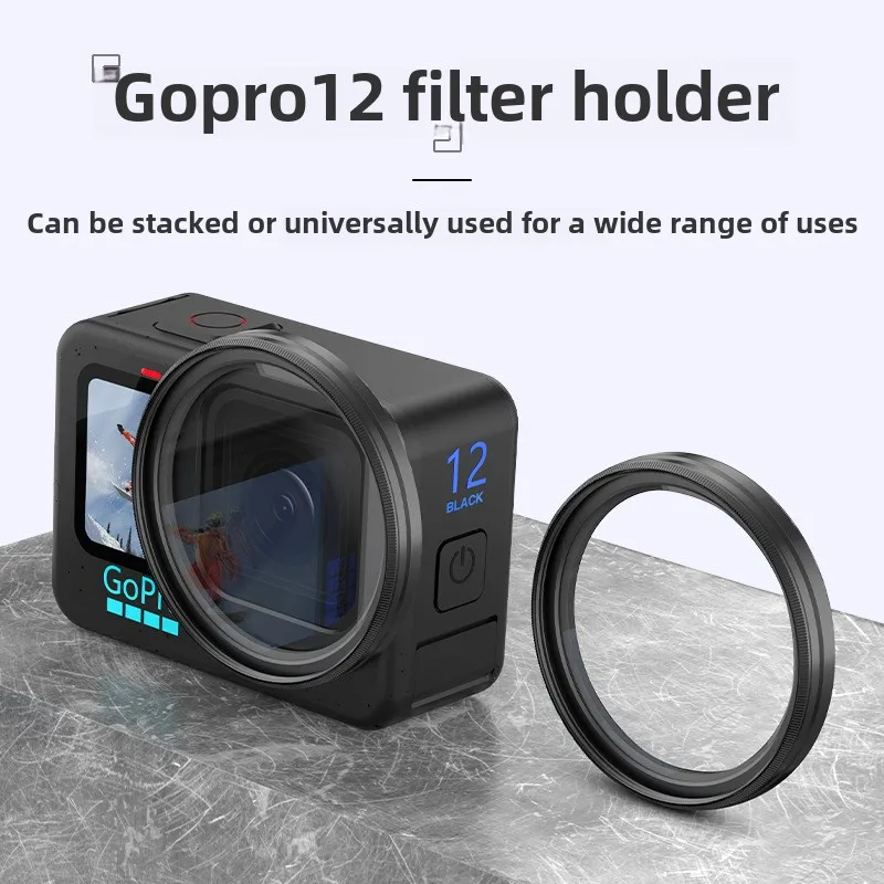 

Держатель фильтра lGOPRO12 Защита экшн-камеры Рамка фильтра Металлический материал Совместимость с фильтрами 49 мм