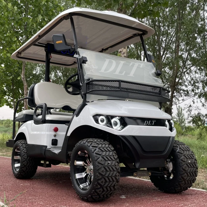 New Arrival Solar Panel Powered Golf Cart Environmentally Friendly Energy Saving Electric Sightseeing Hunting Car Club Car Cheap