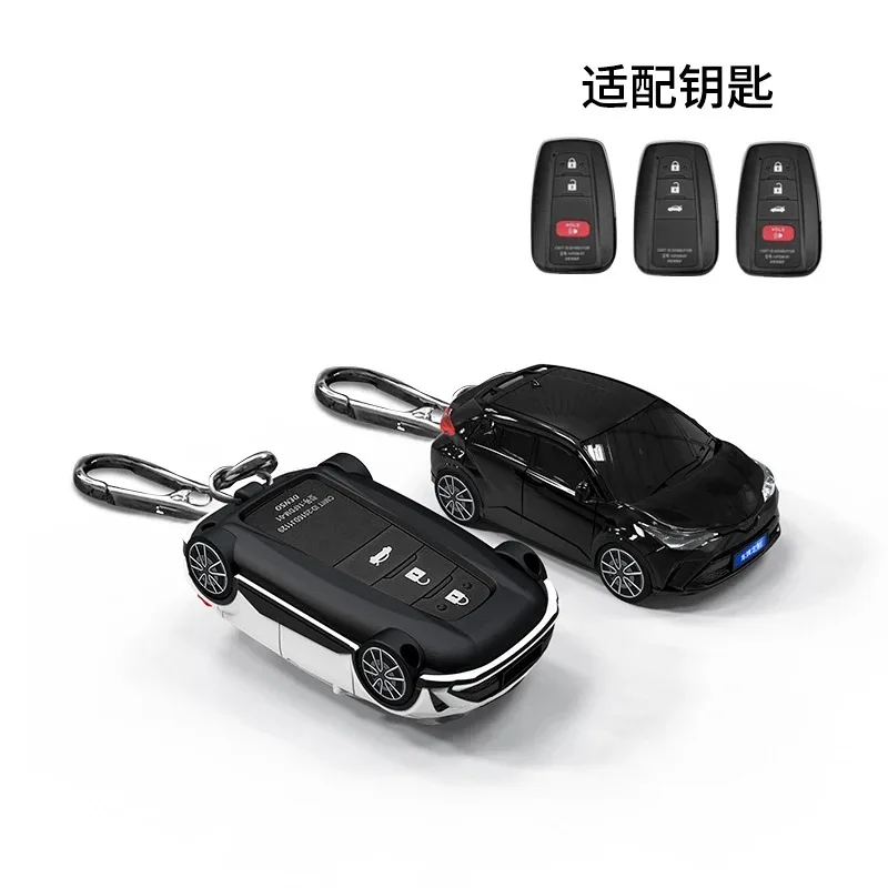 For Toyota CHR Appearance for Toyota CHR C-HR Camry Prius Prado Rav4 2 3 4 Button Smart Car Key Case Cover Fob Holder Housing