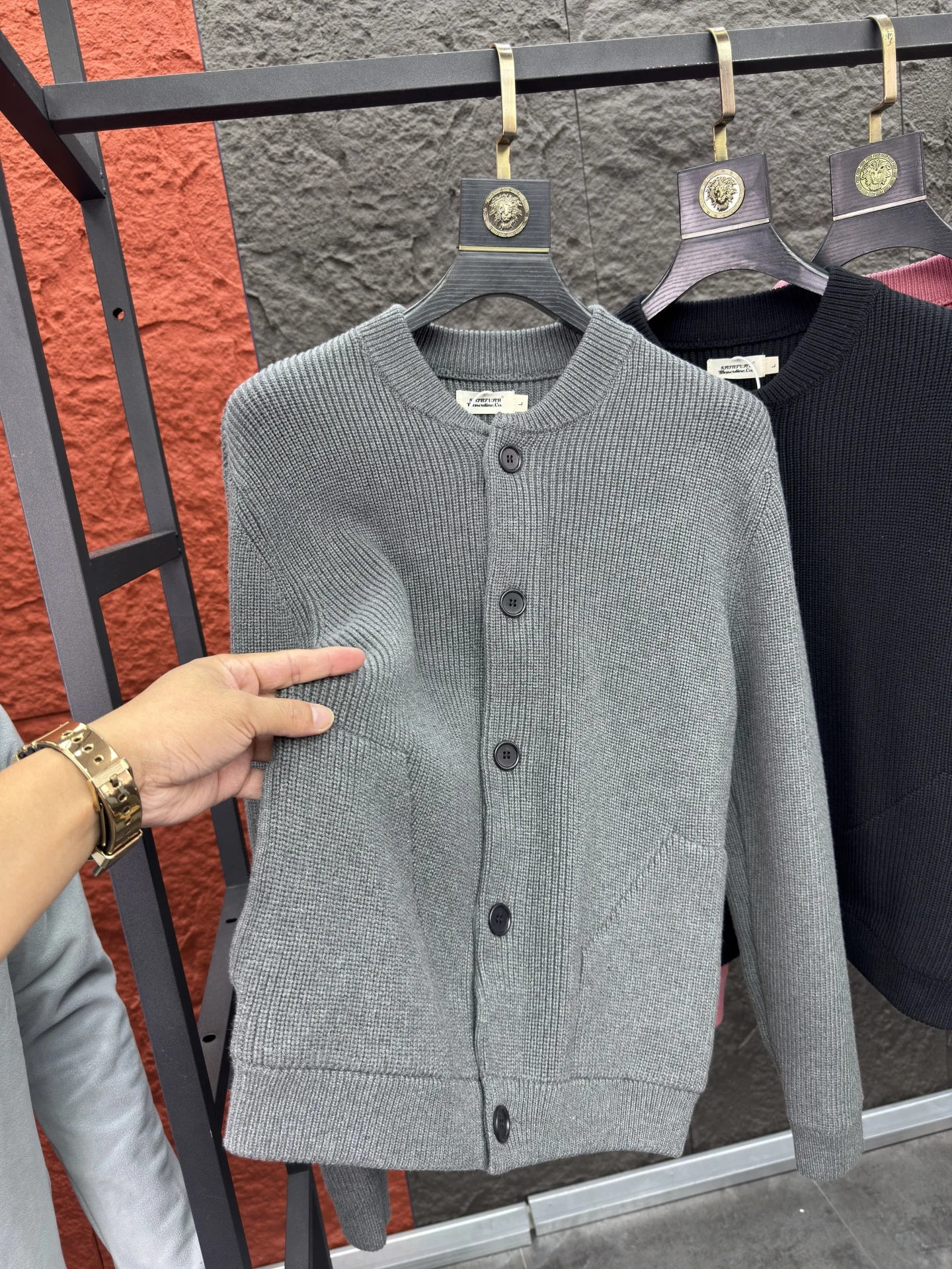 Thiened القطن الخالص سترة مشغولة من الصوف الرجال عادية Sle الجولة Ne معطف شتاء الترفيه السفر ارتداء اليومي معطف طويل Sve