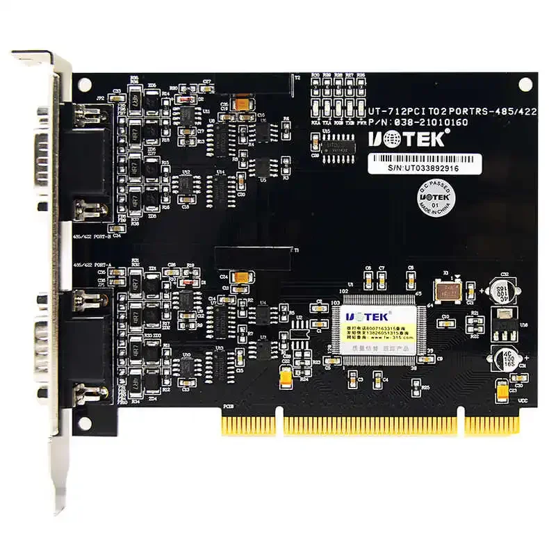 

UT-712 PCI Serial Card PCI To 2-port RS485/422 Expansion Card Lightning Protection Optoelectronic Isolation