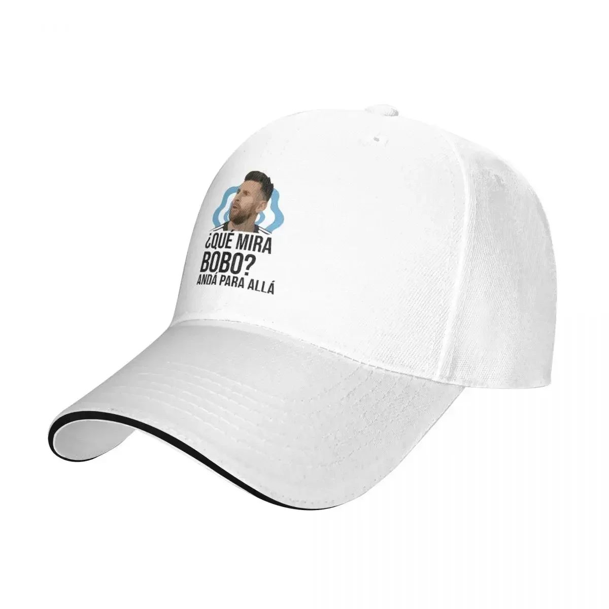 Que Mira Bobo Anda Pa Alla Baseball Cap Casual Messi Sandwich Caps for Men Women Adjustable Caps Hat Activities