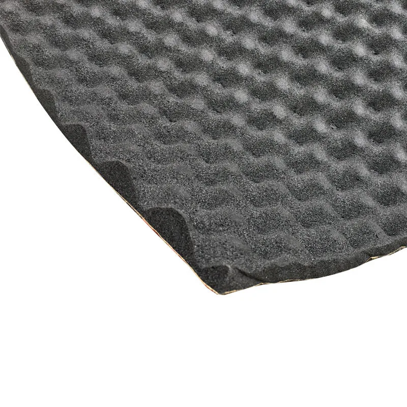 5PCS Car Sound Deadening Mat 50X80cm Engine Foam Cotton Sticker Noise Dampening Insulation 15Mm Thick