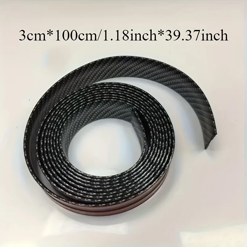 Universal Car Stickers Doorsill Bumper Threshold Step Carbon Fiber Protector Guard Strip Sticker Anti Scratch Strips Film