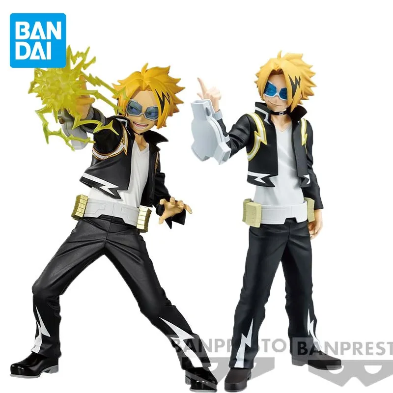 Bandai Original My Hero Academia Anime Figure Kaminari Denki THE AMAZING PLUS-vol.7 Vpl.21Denki Action Figure Toys for Gifts