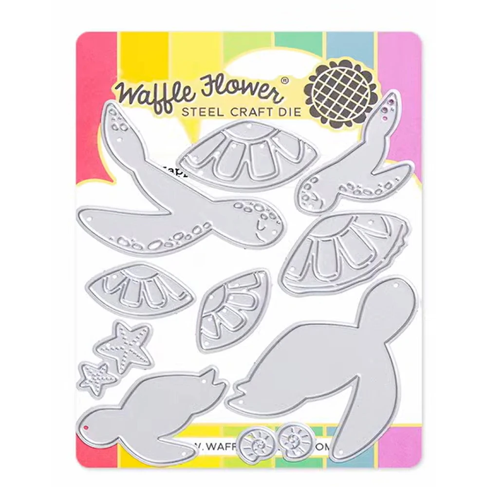 Wafelbloemen Zeebodem Silhouetten Vierkant Postzegel - Koraal Stencil Metalen Stansmessen Stempels DIY Handgemaakt Scrapbook Mei 2026 Nieuw