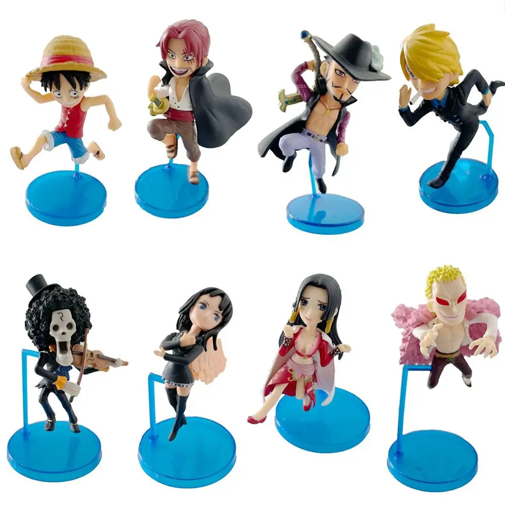 1 Pcs Anime Action Figures Sabo Luffy Zoro Nami Sanji BROOK Mihawk Dynamic Posture PVC Model Collection Kid Gift Toy