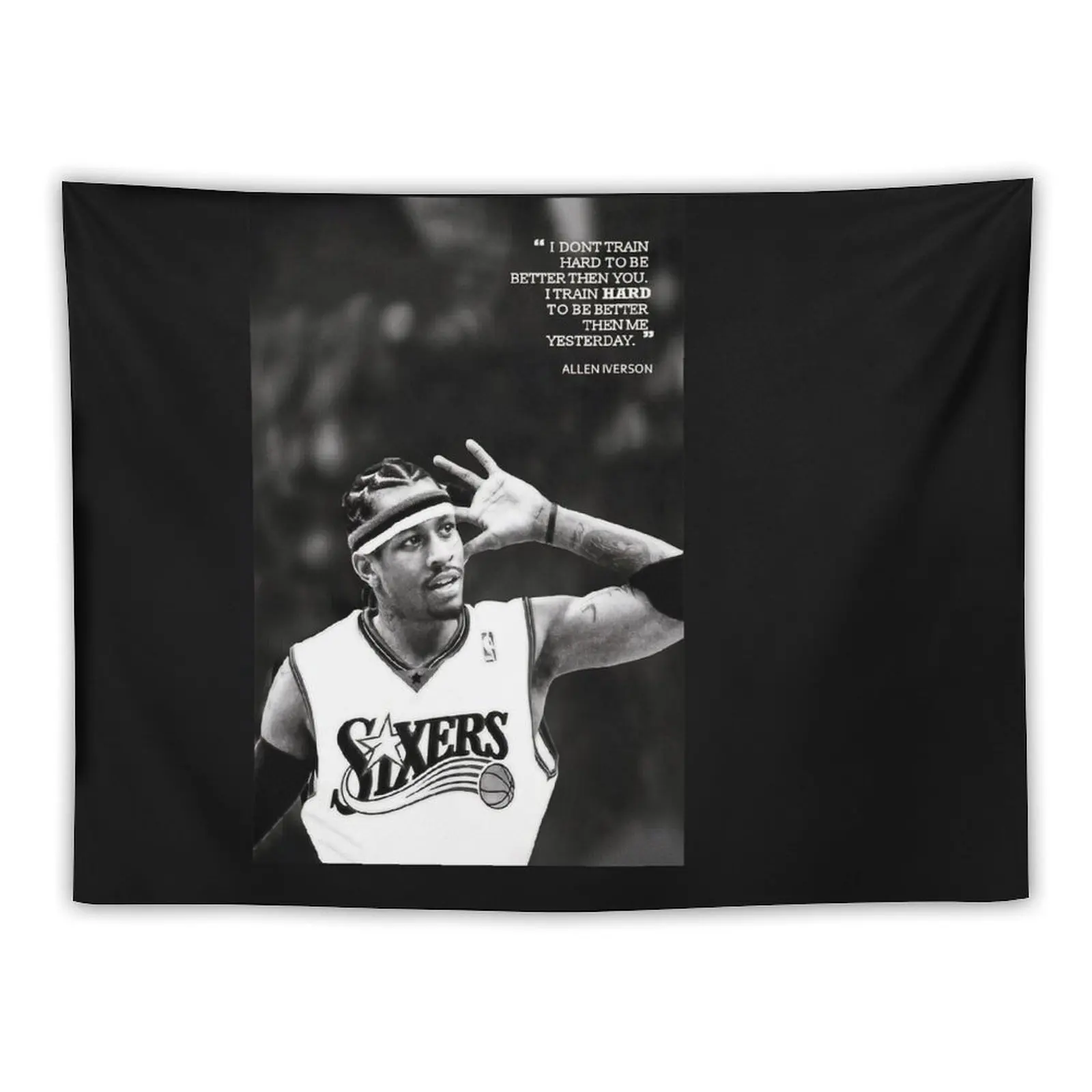 Allen Iverson poster, Philadelphia 76ers, Wall Decor for Gym, Office Decor 11 x 17 Tapestry Room Decor Tapestry