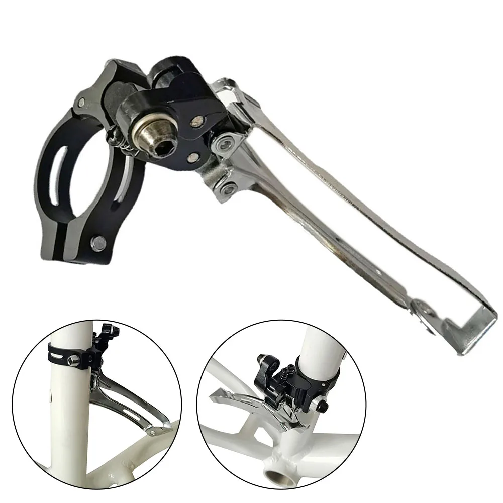 /Front /Derailleur /2x7-11 Speeds Direct-Mount Type Pull-Down For Road Bike Silver Aluminum Alloy Steel 31.8mm 34.9mm Clamp Adap