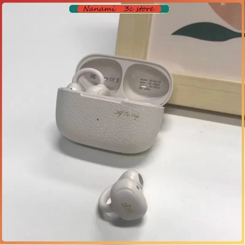 

New iKF Ear Clip Bluetooth Earphones Dual Mics ENC Noise Cancellation Triple Transmission Speed Clip-On Headphone for Sports