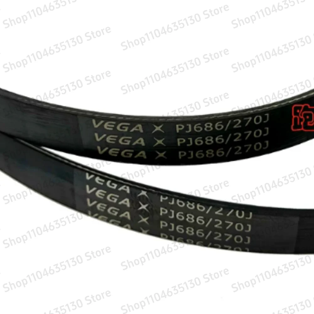 2PCS motor drive belt V-Belt 270J PJ686 10 ribs