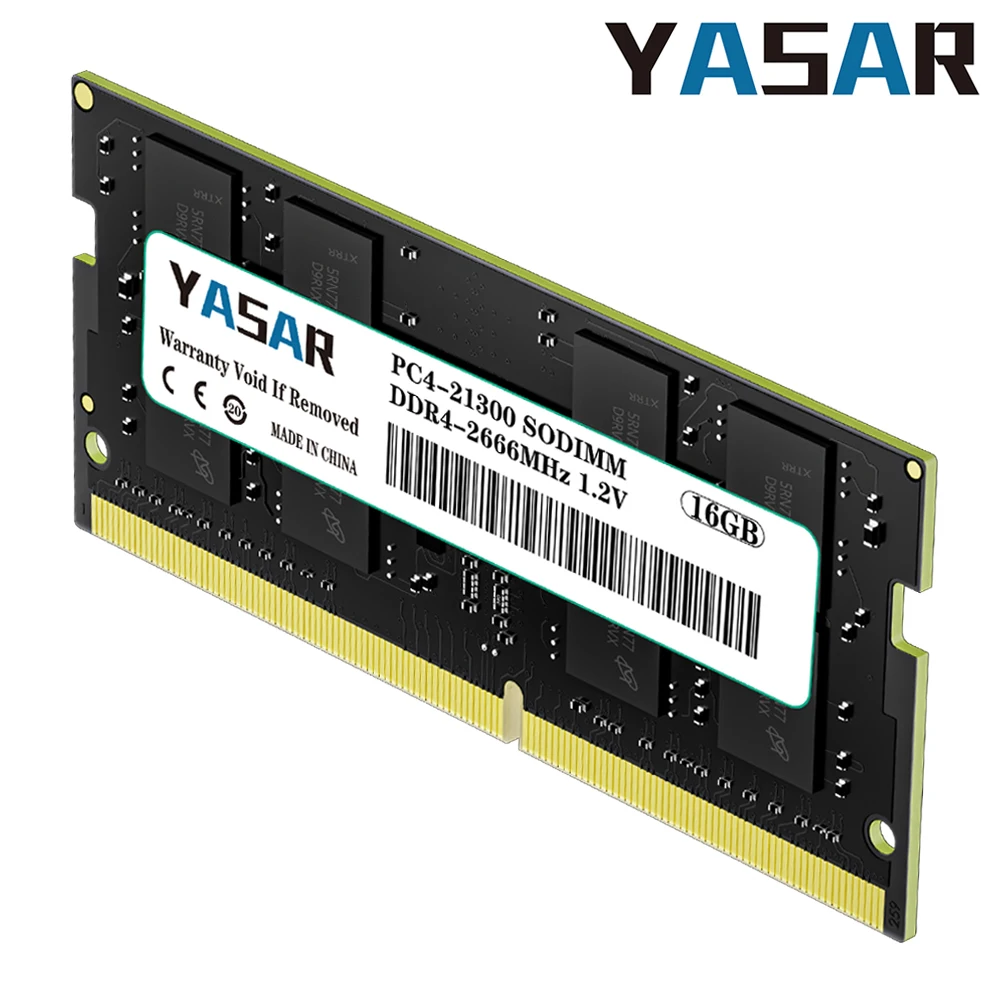 

YASAR DDR4 Notebook Memoria RAM 16GB 8GB 4GB 32GB 1.2V 260pin 3200MHz 2666MHz 2400MHz 2133MHZ PC4 Laptop Sodimm Memory RAM