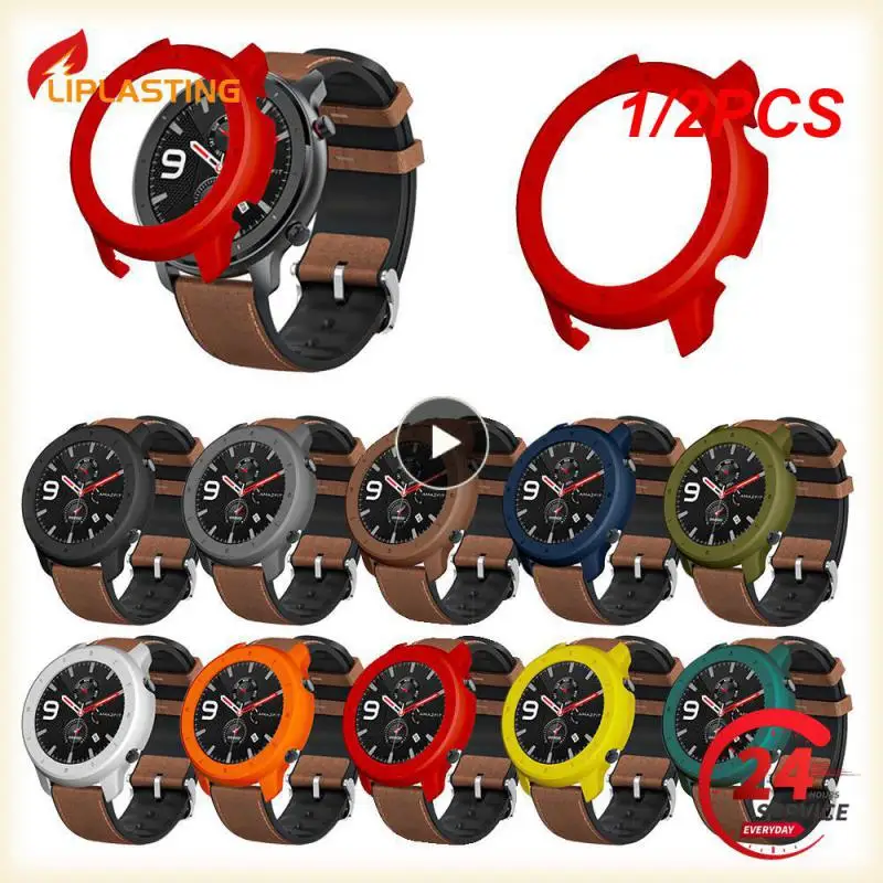 1/2PCS Protective Case Cover For Amazfit Gtr 47mm Case PC Protector Frame For Amazfit GTR 42mm Watch Shell