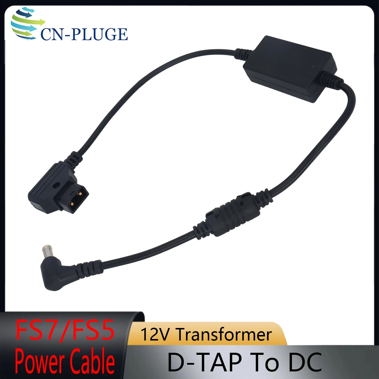D-Tap Male to 12V Stabilized DC Power Cable for Sony FS5, FS7 Camera Power Cable