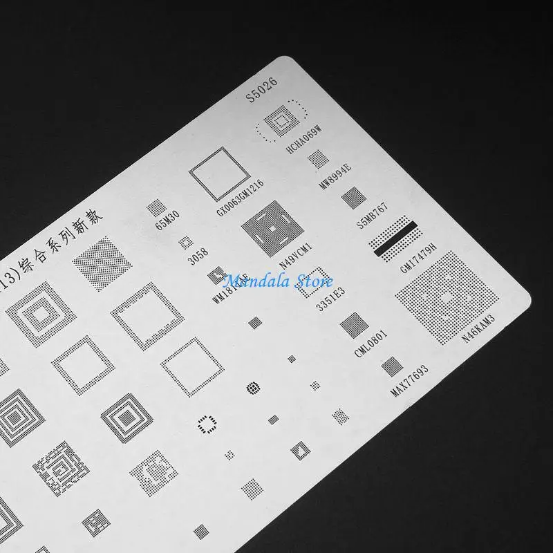U2JC 3pcs Universal BGA Reballing Stencils For MTK for HTC for Huawei Android
