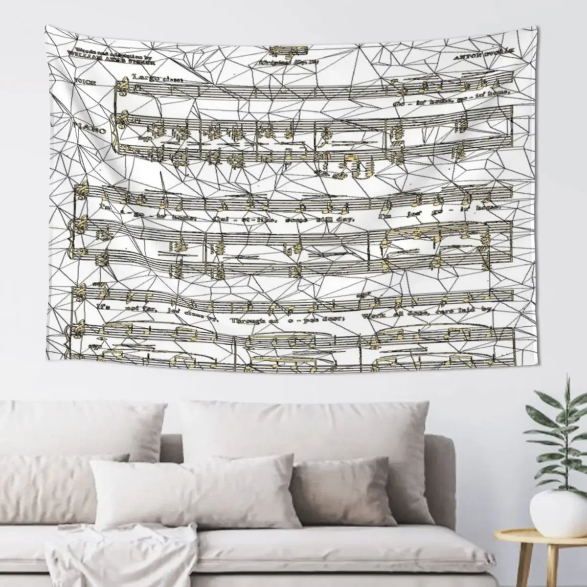 

SONG GOIN' HOME LARGO BY ANTONIN DVORAK THE NEW WORLD SYMPHONY Tapestry Room Decoration Aesthetic Room Decor Tapestry