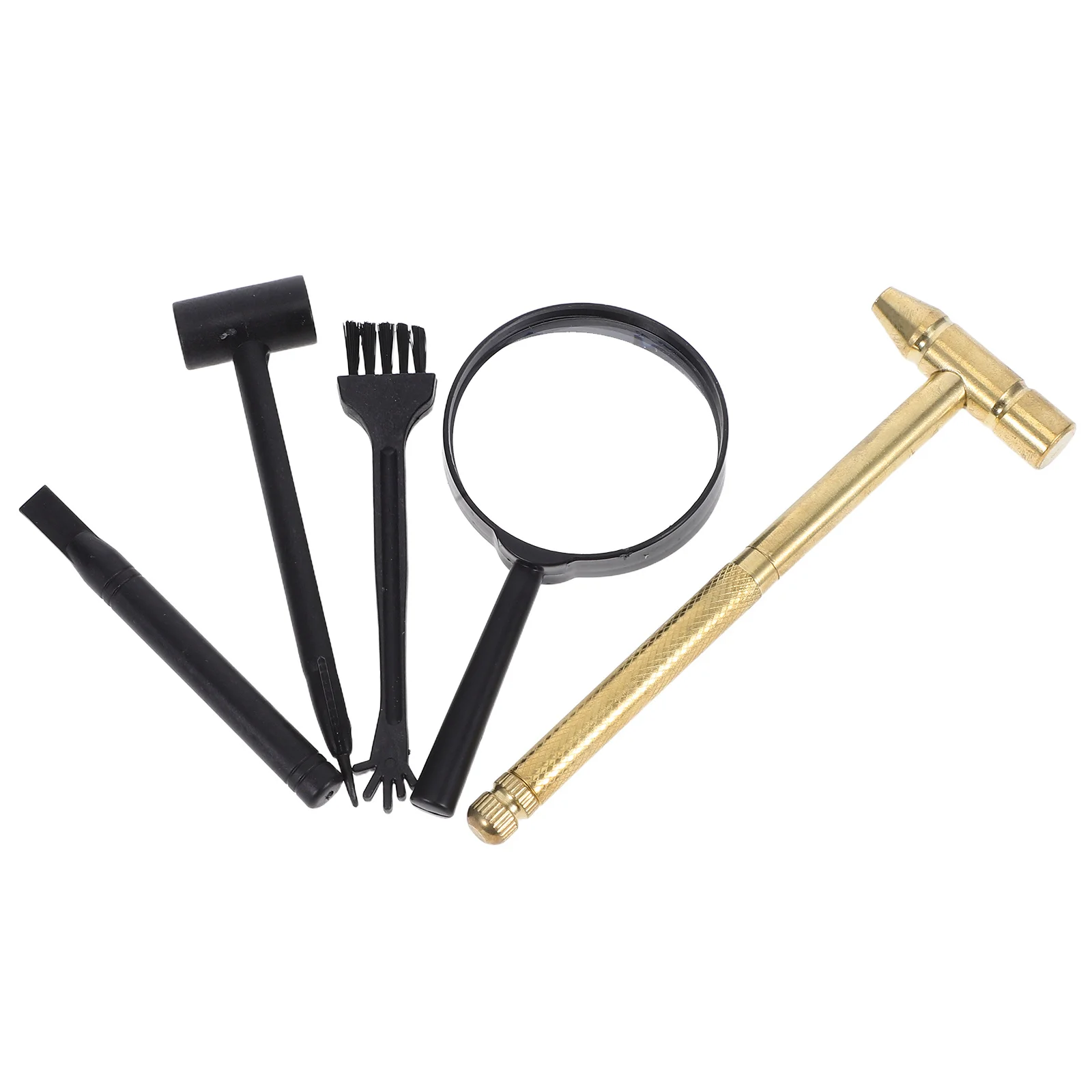 

1Set Kids Archaeology Excavation Tools Hammer Brush Shovel Stem Science Kit Pretend Play Gemstone Dig Kit Geology Rock Hammer