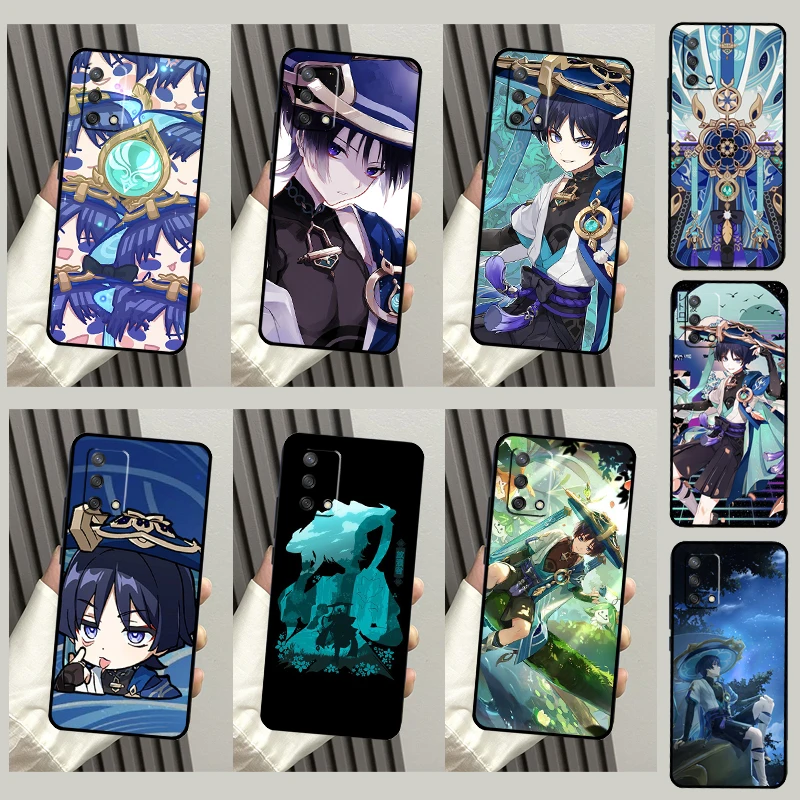 Genshin Impact Wanderer Case For OPPO A17 A16 A15 A57 A77 A96 A93 A91 A53S A9 A5 A31 A53 A52 A72 A94 A54 A74 Coque