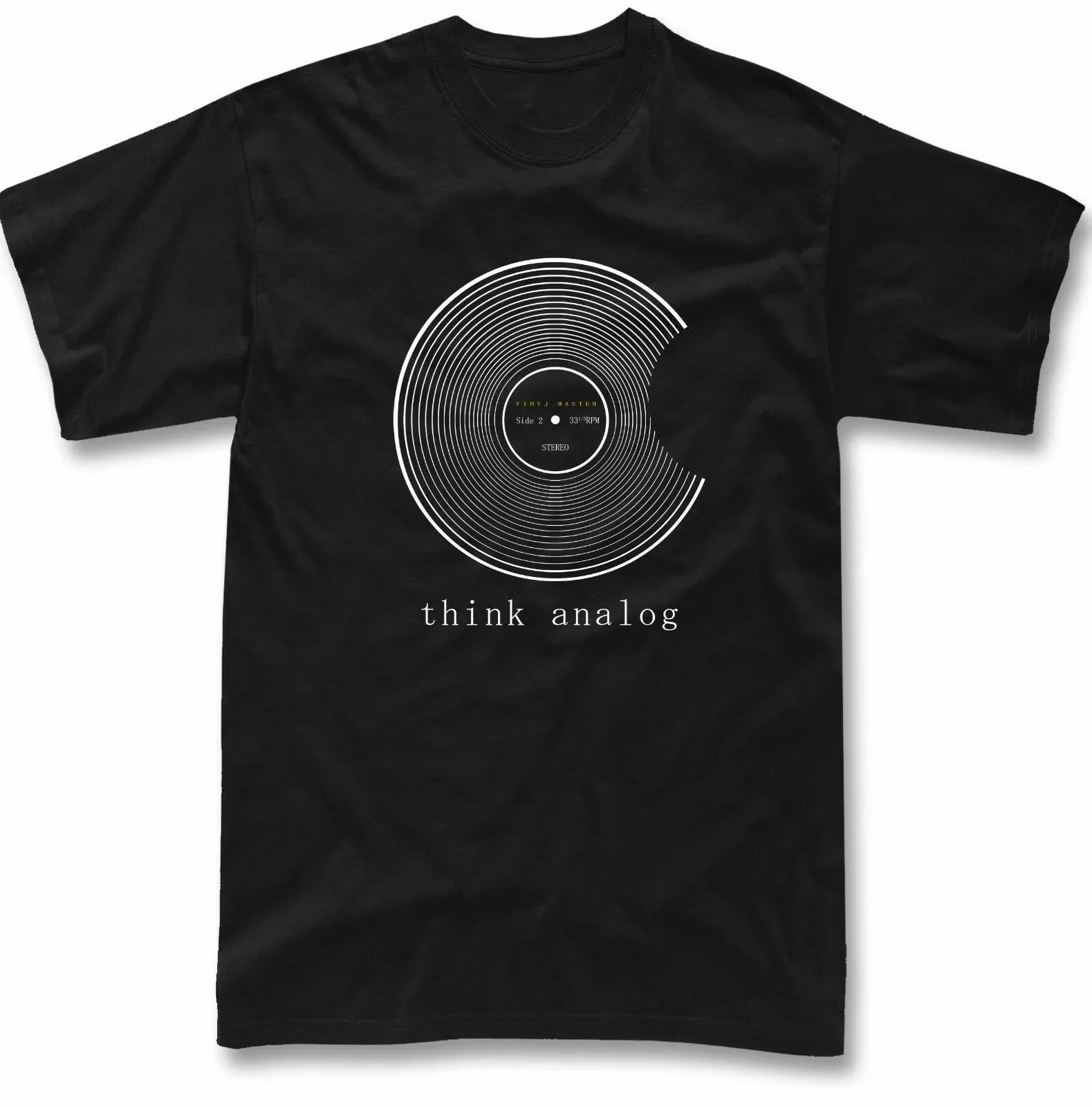 Funny Vinyl Record Dj Disc Turntable Technics T-Shirt 100% Cotton O-Neck Summer Short Sleeve Casual Mens T-shirt Size S-3XL