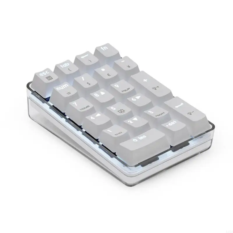 

Portable Mini 21Key Mechanical Numpad Keypad for Laptop and Desktop Computers