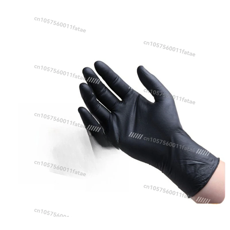 

Thickened Anti-acid and Alkali Food Grade Black Gloves, English Oil-proof and Wear-resistant Disposable