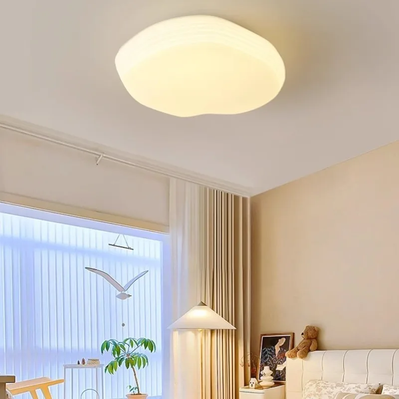

Full Spectrum Eye Protection Simple Modern French Cream Wind Ceiling Light 2025 New Smart