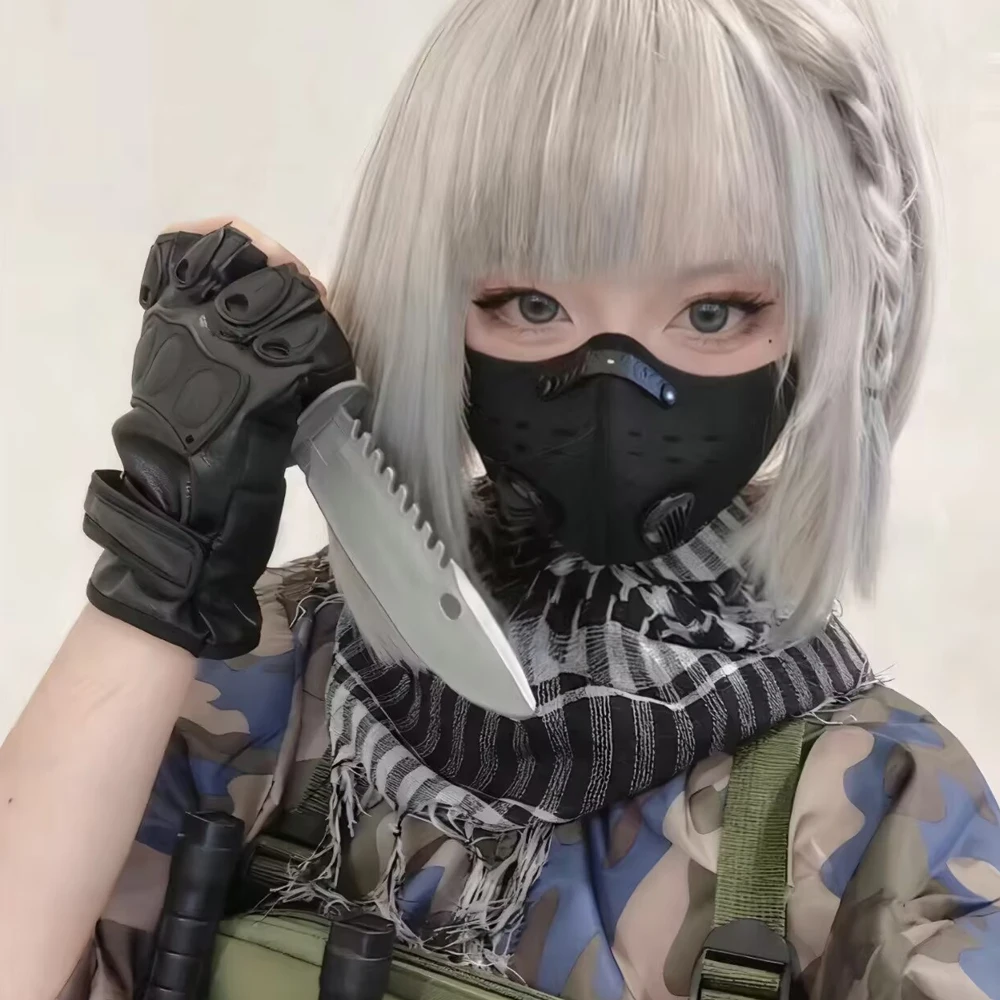 لعبة دلتا فورس ماي شياوين قناع تنكري أسود فاسق ستوما أقنعة الكبار للجنسين أزياء حفلة الهالوين زي الدعائم #4