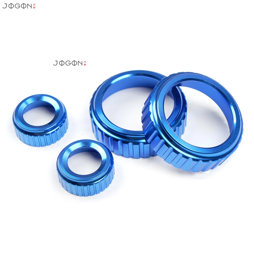 4 Stück für Hyundai Santa Fe MX5 Cruz Tucson 2024 2025 2026 Auto-Innenraum Armaturenbrett Audio-Lautstärkeregler Knopf Ringabdeckung Zubehör – Detail 8