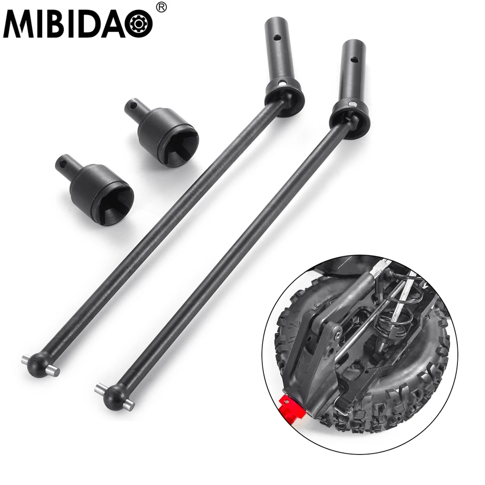 

MIBIDAO Metal Steel Front CVD Drive Shaft Dog Bone with Sleeves For 1/5 KRATON 8S RC Car Upgrade Parts