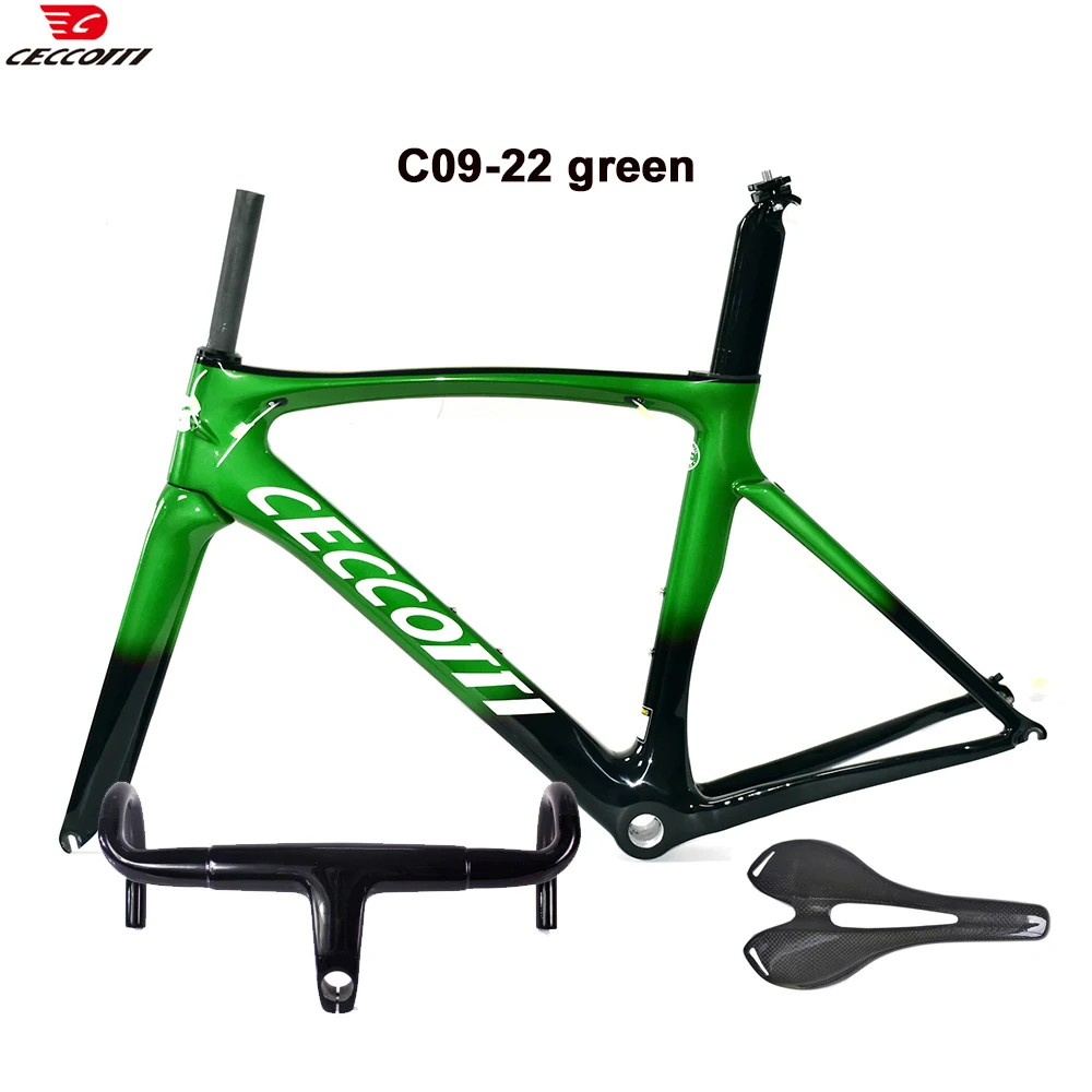 

Ceccotti Carbon Road Frame 650B V Тормозная нить BSA Макс. 700*25C Рама шоссейного велосипеда Внутренний трос 49-58 см Карбоновые рамы велосипеда