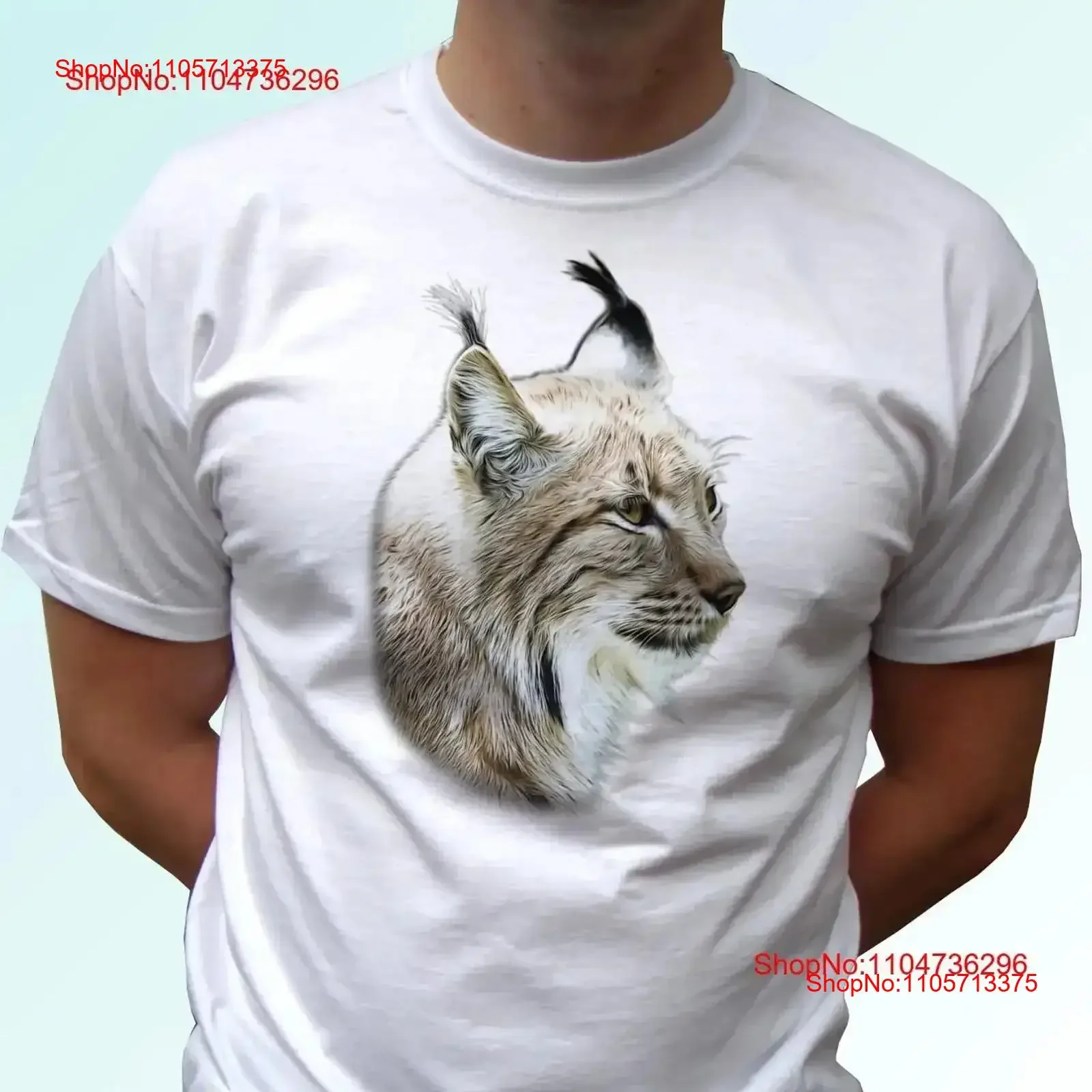 Lynx T Shirt tee top bobcat animal wild cat gift mens womens kids baby sizes vintage Washed Versatile Comfortable fashion homme
