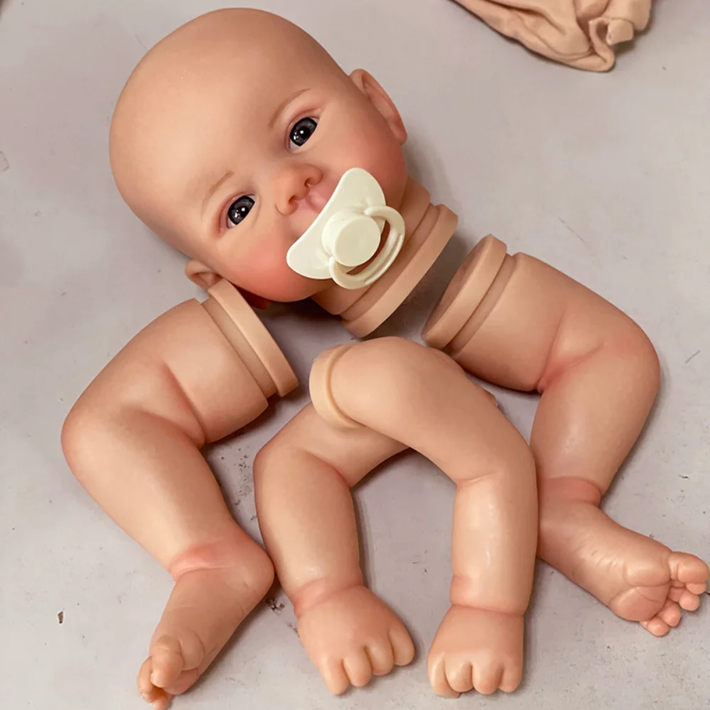 

19inch Already Painted Reborn Kits Juliette 3D Painting with Visible Veins Unassembled Doll Parts with Cloth Body and Eyes