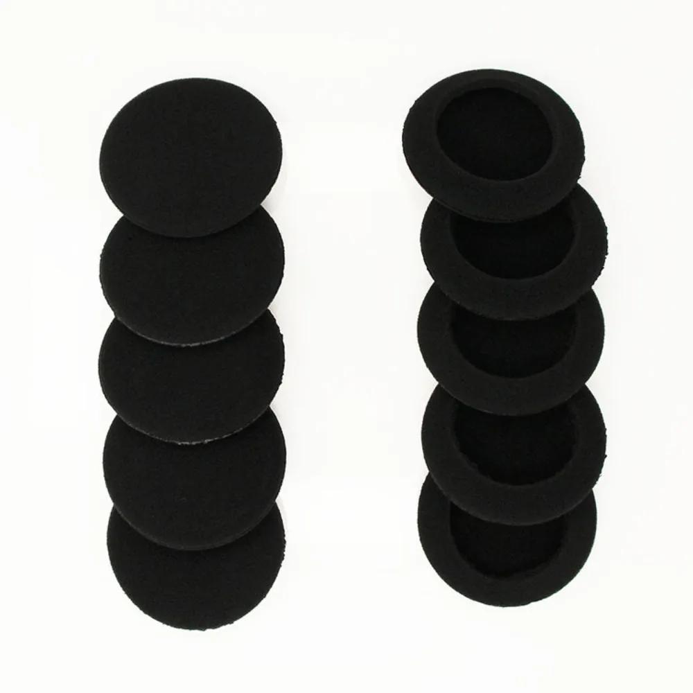 2pcs/Pair Thick Foam Ear Pads Foam Earpads Headset Ear Cushions Black 35-65mm Thickened Foam Ear Pads Headset