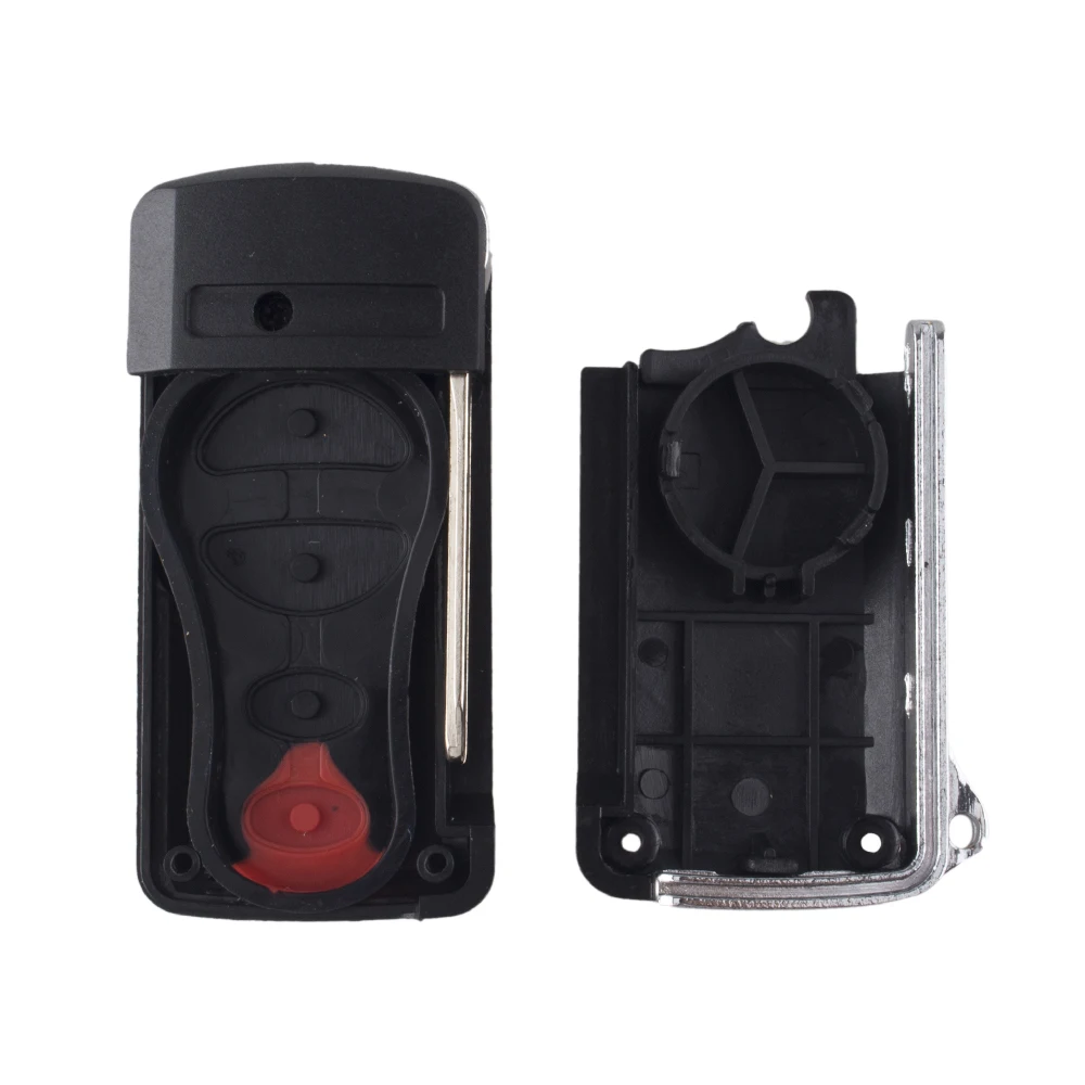 KEYYOU 4 Buttons Remote Folding Key Flip Shell Case Uncut Blank For Chrysler For Dodge For Jeep Intrepid Stratus 3 +1 Panic
