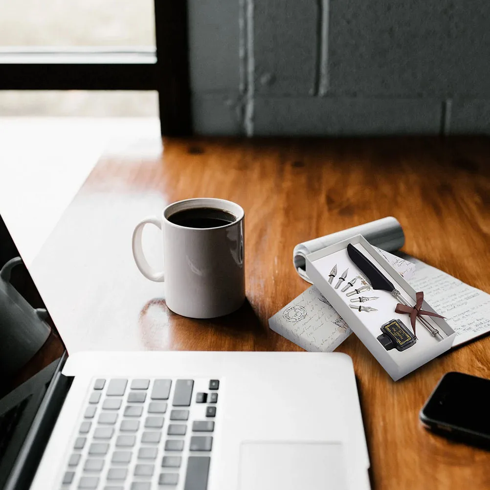 

1 комплект, набор гусиных ручек, ручка в стиле ретро, ручки для каллиграфии, стильные подарки для письма, товары для рукоделия, аксессуары для письма