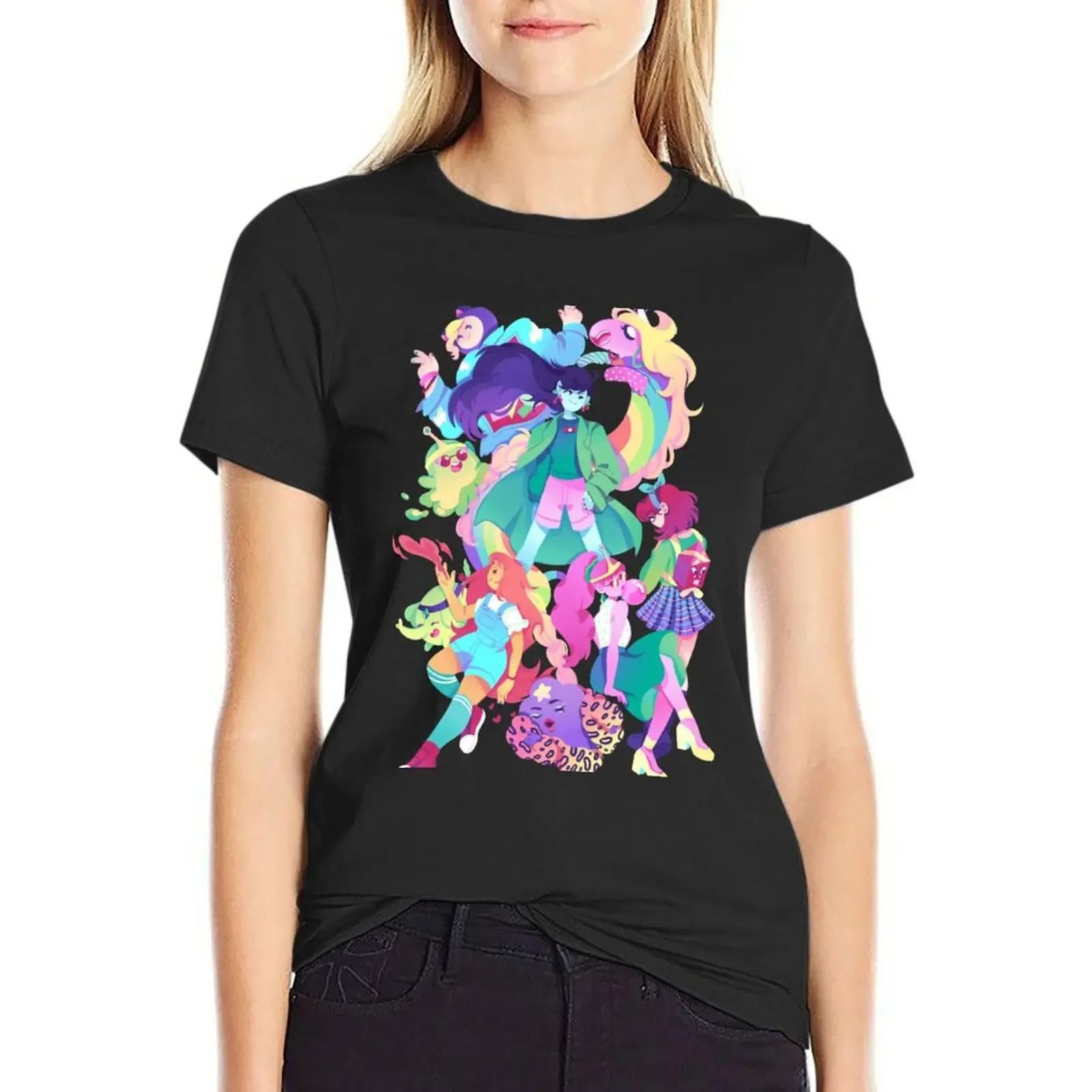 

Girls Girls Girls T-Shirt shirts graphic tees plus size tops customs anime Women tops