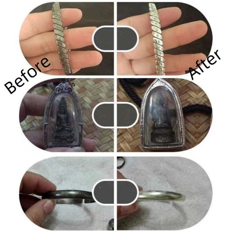 25x32 سنتيمتر مجوهرات الفضة تلميع تنظيف الملابس لتنظيف الذهب والماس والبلاتين والأحجار الكريمة والعملات المعدنية أداة إزالة تشويه