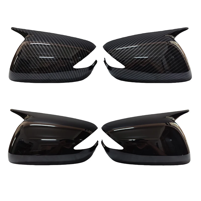 For Honda Jazz FIT GE GE6 GE8 2008-2013 Side Mirrors Cover Rear View Mirror Caps Car Door Side Rearview Wing Mirror Cover Add-on