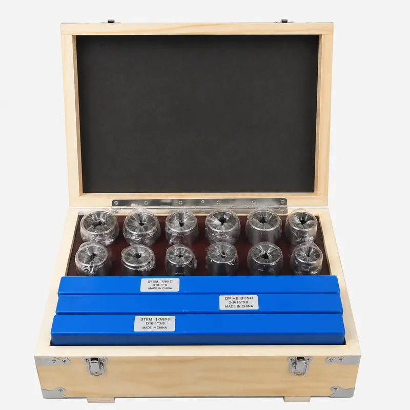 21pcs Keyway Broach Tool Set 10mm 12mm 14mm HSS Cutting Tools with 32-50 Bushings Shims for CNC Machine Lathe Milling